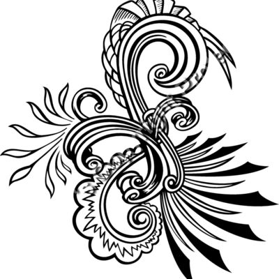 ESswirls014bw Thumbnail
