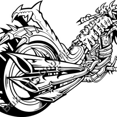 ESskullbike002BW Thumbnail