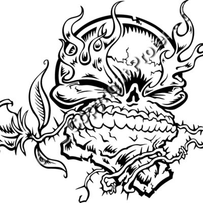 ESskullrosej01BW Thumbnail