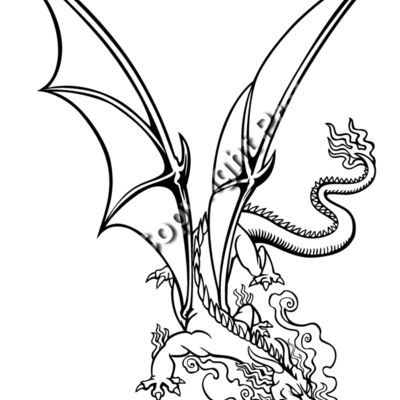 ES2dragon004bw Thumbnail