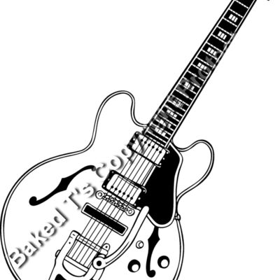ES2guitar005bw Thumbnail