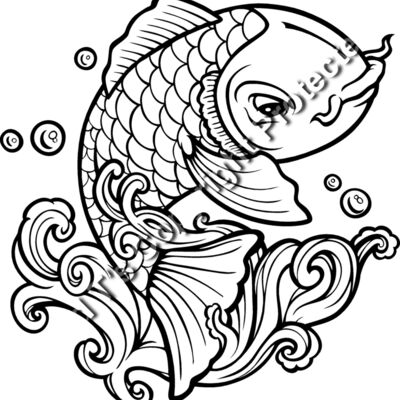 ES2asiankoi004bw Thumbnail