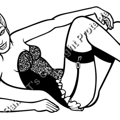 ES3pinup08bw Thumbnail