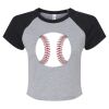 Women's Micro Rib Raglan Baby Tee Thumbnail
