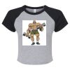 Women's Micro Rib Raglan Baby Tee Thumbnail
