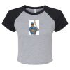 Women's Micro Rib Raglan Baby Tee Thumbnail