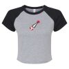 Women's Micro Rib Raglan Baby Tee Thumbnail