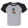 Women's Micro Rib Raglan Baby Tee Thumbnail