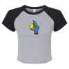 Women's Micro Rib Raglan Baby Tee Thumbnail