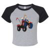 Women's Micro Rib Raglan Baby Tee Thumbnail