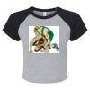 Women's Micro Rib Raglan Baby Tee Thumbnail