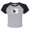 Women's Micro Rib Raglan Baby Tee Thumbnail