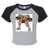 Women's Micro Rib Raglan Baby Tee Thumbnail