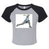 Women's Micro Rib Raglan Baby Tee Thumbnail