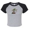 Women's Micro Rib Raglan Baby Tee Thumbnail