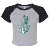Women's Micro Rib Raglan Baby Tee Thumbnail