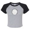 Women's Micro Rib Raglan Baby Tee Thumbnail