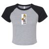 Women's Micro Rib Raglan Baby Tee Thumbnail