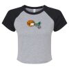 Women's Micro Rib Raglan Baby Tee Thumbnail