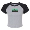 Women's Micro Rib Raglan Baby Tee Thumbnail