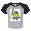 Women's Micro Rib Raglan Baby Tee Thumbnail