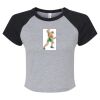 Women's Micro Rib Raglan Baby Tee Thumbnail