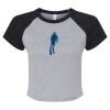 Women's Micro Rib Raglan Baby Tee Thumbnail