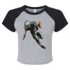 Women's Micro Rib Raglan Baby Tee Thumbnail