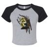 Women's Micro Rib Raglan Baby Tee Thumbnail