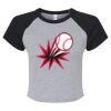 Women's Micro Rib Raglan Baby Tee Thumbnail