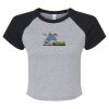 Women's Micro Rib Raglan Baby Tee Thumbnail