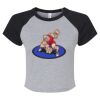 Women's Micro Rib Raglan Baby Tee Thumbnail