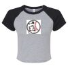 Women's Micro Rib Raglan Baby Tee Thumbnail