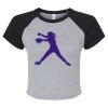 Women's Micro Rib Raglan Baby Tee Thumbnail