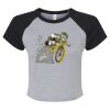 Women's Micro Rib Raglan Baby Tee Thumbnail