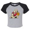 Women's Micro Rib Raglan Baby Tee Thumbnail