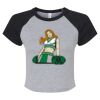 Women's Micro Rib Raglan Baby Tee Thumbnail