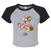 Women's Micro Rib Raglan Baby Tee Thumbnail