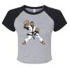 Women's Micro Rib Raglan Baby Tee Thumbnail