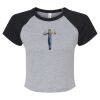 Women's Micro Rib Raglan Baby Tee Thumbnail
