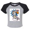 Women's Micro Rib Raglan Baby Tee Thumbnail
