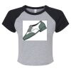 Women's Micro Rib Raglan Baby Tee Thumbnail