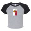 Women's Micro Rib Raglan Baby Tee Thumbnail