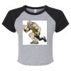 Women's Micro Rib Raglan Baby Tee Thumbnail