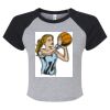 Women's Micro Rib Raglan Baby Tee Thumbnail
