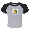 Women's Micro Rib Raglan Baby Tee Thumbnail
