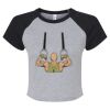 Women's Micro Rib Raglan Baby Tee Thumbnail