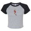 Women's Micro Rib Raglan Baby Tee Thumbnail