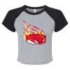 Women's Micro Rib Raglan Baby Tee Thumbnail