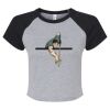 Women's Micro Rib Raglan Baby Tee Thumbnail